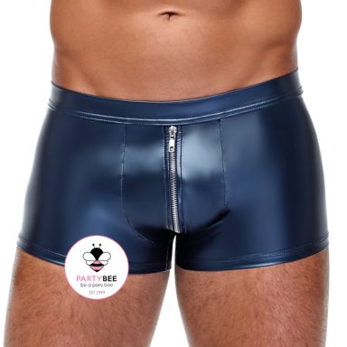 Blaue Wetlook Shorts Blaue Wetlook Shorts Herren
