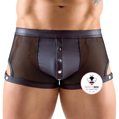 PartyBee Wetlook Mesh Shorts Herren Wetlook Shorts für Herren von PartyBee mit Mesh Einsätzen