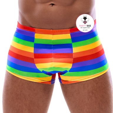 PartyBee Pride Shorts Herren Regenbogen Shorts für Herren von PartyBee